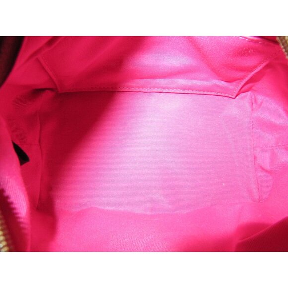 Coach Limited Edition Canvas Leather Pink Stripe Demi Baguette bag wristlet Set - Picture 5 of 10